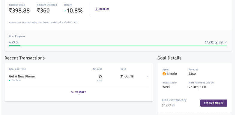 Goal Dashboard
